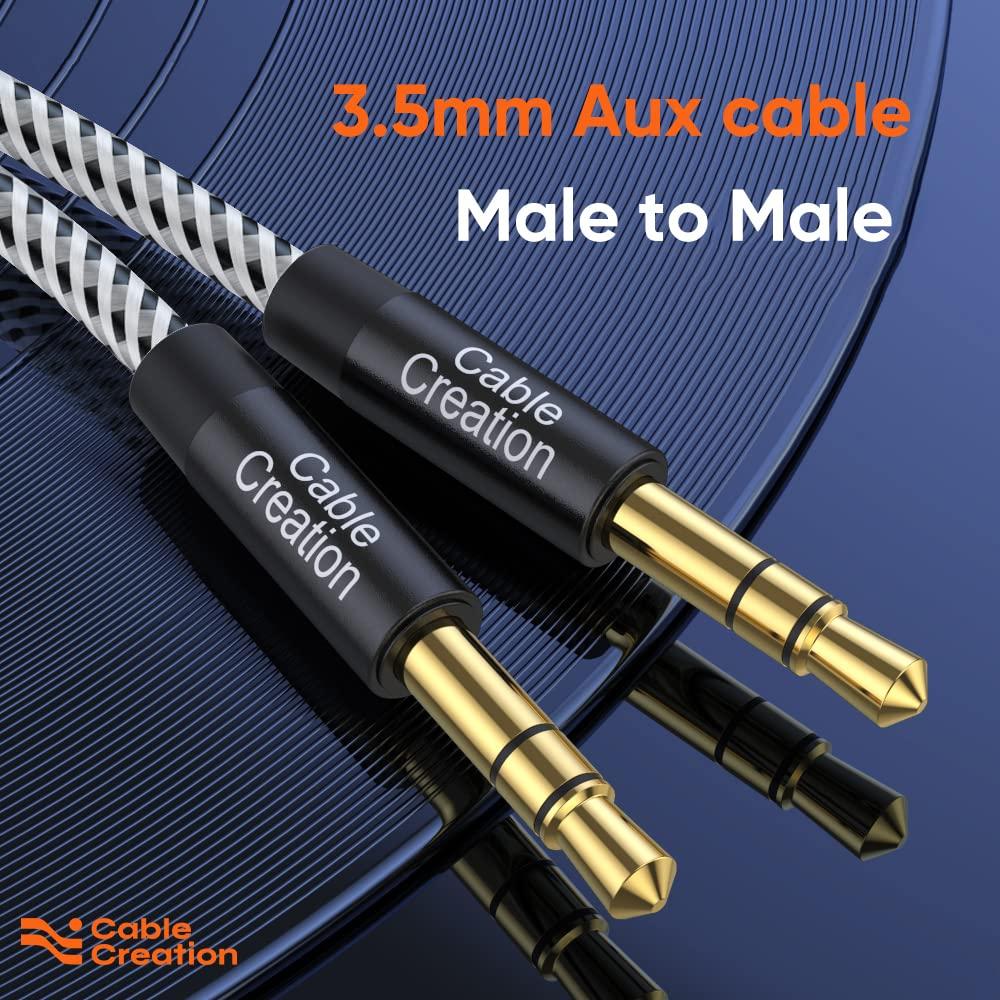 CableCreation CableCreation 3.5mm Male to Male Aux cbale Bundle with 3.5mm Headphone Extension Cable