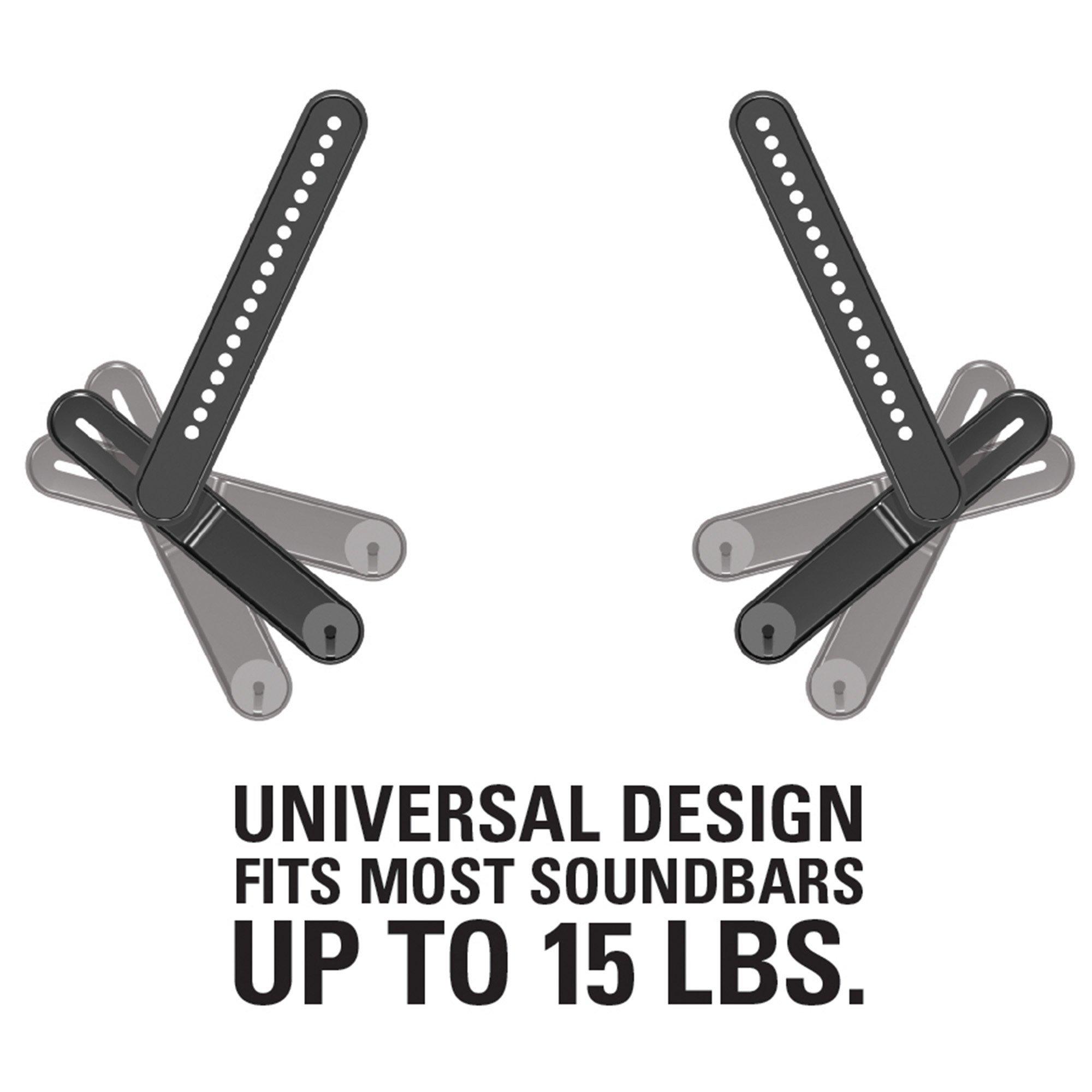 Sanus SANUS Home Theater Optimization Bundle: Advanced Tilting Premium TV Wall Mount Supports Large TVs up to 90" + Universal Soundbar Mount fits Mount Soundbars Weighing Up to 15 lbs.