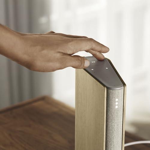 Bang & Olufsen Bang & Olufsen Beosound Emerge Bookshelf Wi-Fi Speaker, Gold Tone/Light Oak