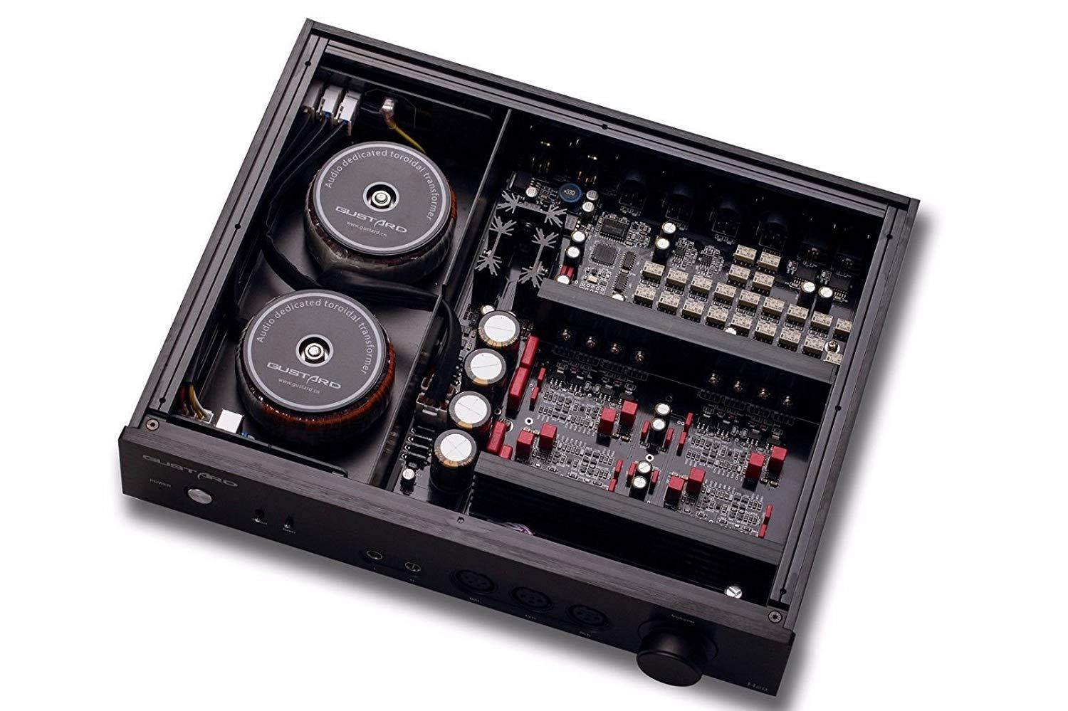 Gustard Gustard H20 Opamp Dual LM49720 Full Balanced Class A Headphone Amplifier Pre Amplifier (Silver)