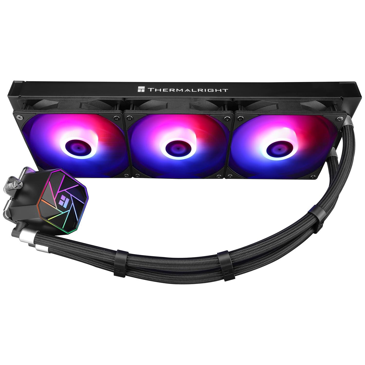 Thermalright Thermalright Aqua Elite 360 V3 Liquid CPU Cooler, 360 Cooling Row Size, 3 x 120mm PWM Fans, S-FDB Bearings,for AM4/AM5, Intel LGA1150/1151/1155/1156/1200/2011/1700/1851,Desktop CPU Cooler AIO