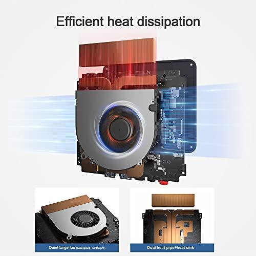 Beelink Beelink SEI8 Mini PC, Newest Intel 8th Gen 4 Cores i5-8259U(Up to 3.8GHz) 16GB DDR4 RAM 500GB NVMe SSD, 4K Dual HDMI Mini Computers WiFi 5, 4*USB3.0, BT5.0 Gigabit Ethernet, Auto Power On