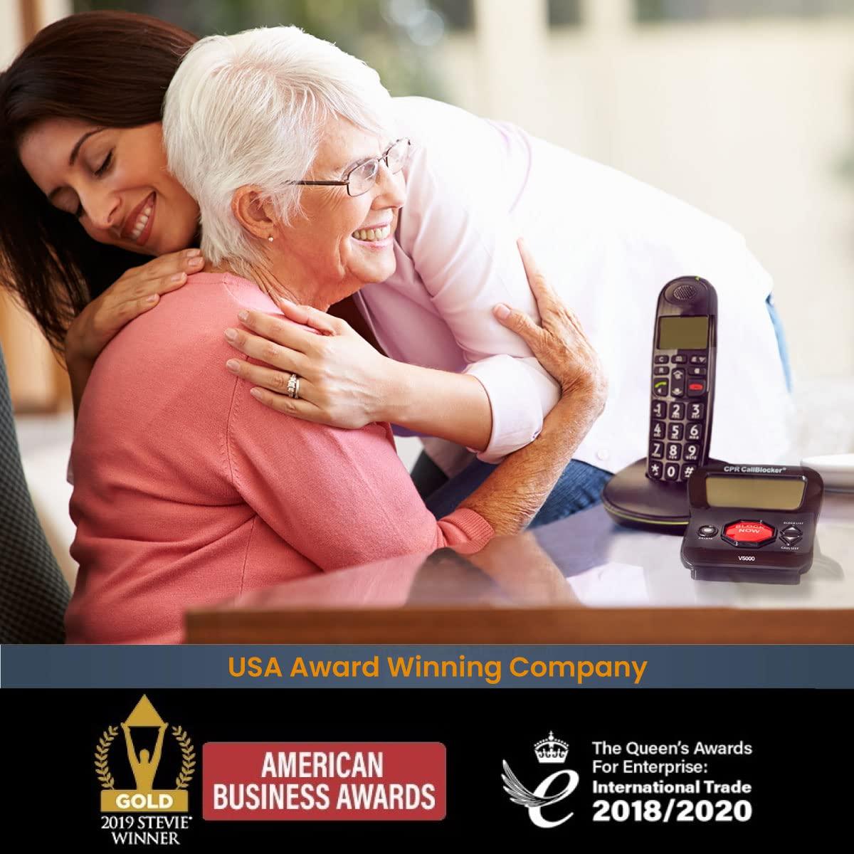 CPR Call Blocker CPR V5000 Call Blocker for Landline Phones, Home Phones, Cordless Phones Stop All Unwanted Calls, Robocalls, Scam Calls at a Touch of a Button - Join Over 1 Million Satisfied Customers