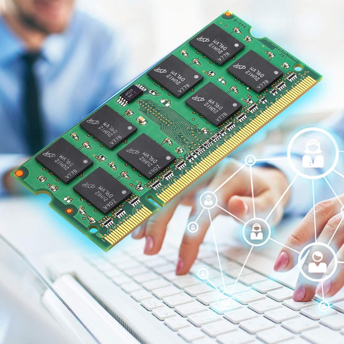 motoeagle PC2-5300 DDR2 667 mhz Type RAM,DDR2 667MHz SODIMM 4GB Kit (2GBX2) 2Rx8 PC2-5300S-555 CL5 200-Pin Non-ECC Notebook Laptop Memory Modules