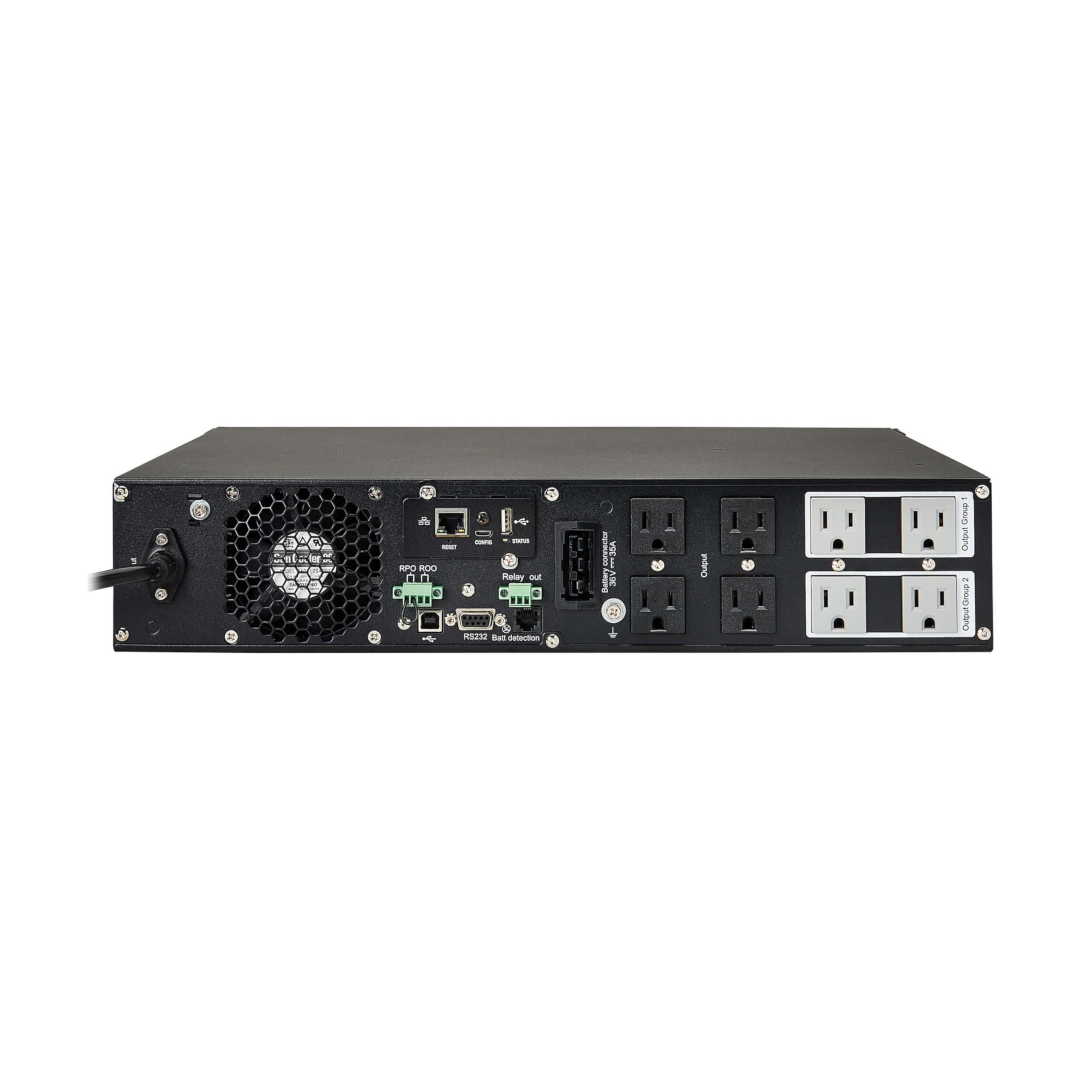 Tripp Lite 120V 1000VA 900W Double-Conversion UPS - 6 Outlets, Extended Run, WEBCARDLX, LCD, USB, DB9, 2U Rack/Tower