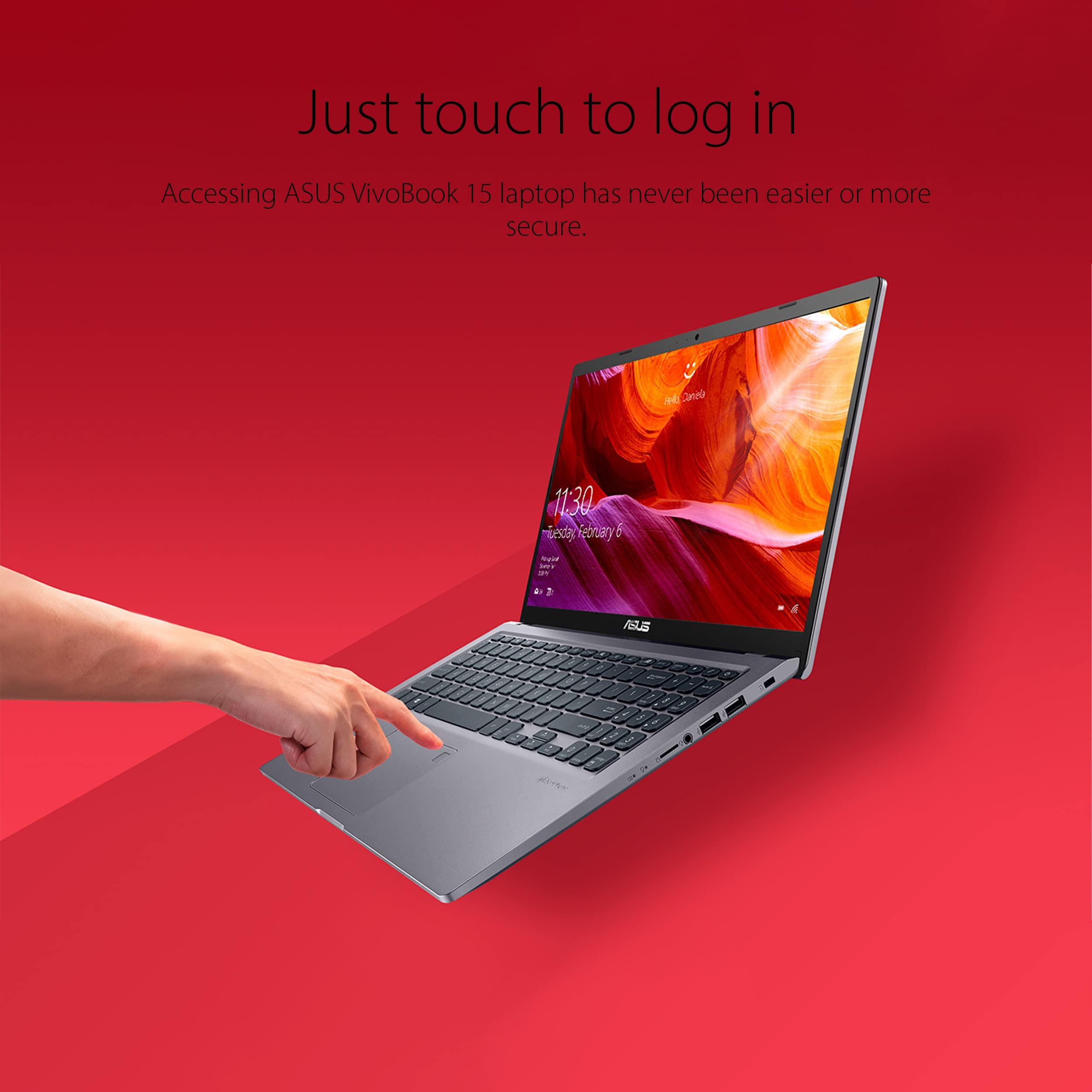 ASUS ASUS VivoBook 15 F515 Laptop, 15.6" FHD Display, Intel i3-1115G4 CPU, 8GB DDR4 RAM, 512GB SSD, Windows 11 Home in S Mode, Slate Grey, F515EA-AH34