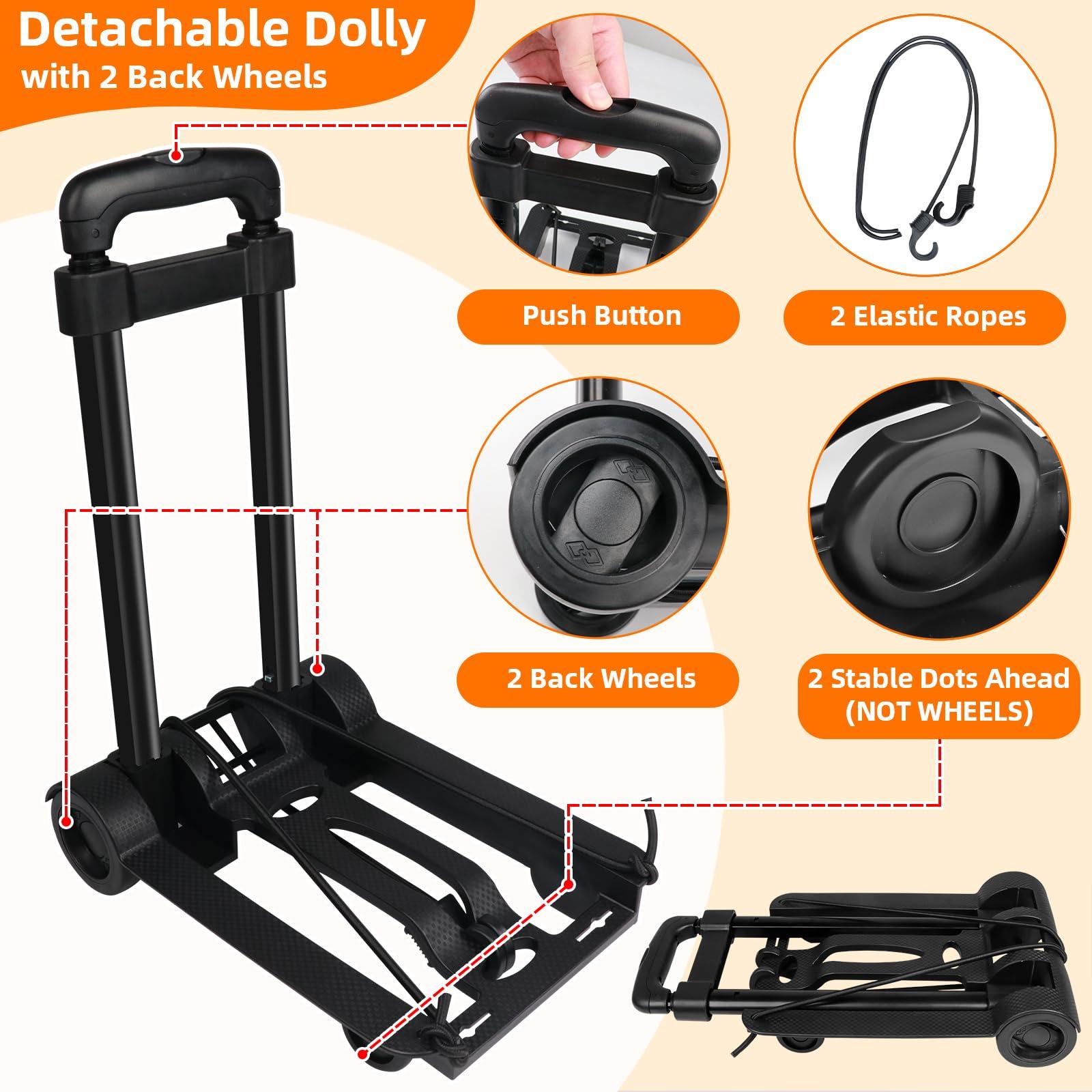 Sambois Sambois Rolling Teacher Tote Bag with Detachable Trolley, Wheeled Teacher Bag with Padded Laptop Compartment for up to 15.6 Inch, Multifunctional Rolling Briefcase for Teaching& Office (Elegant Gray)