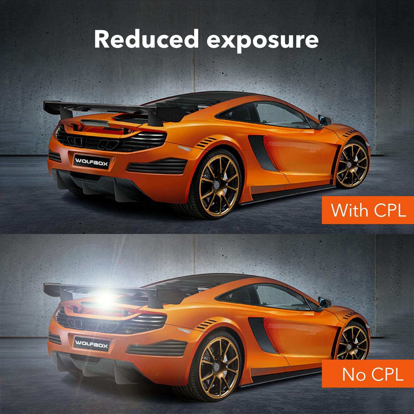 WOLFBOX WOLFBOX G840H Mirror Dash Cam & Circular Polarizing Lens