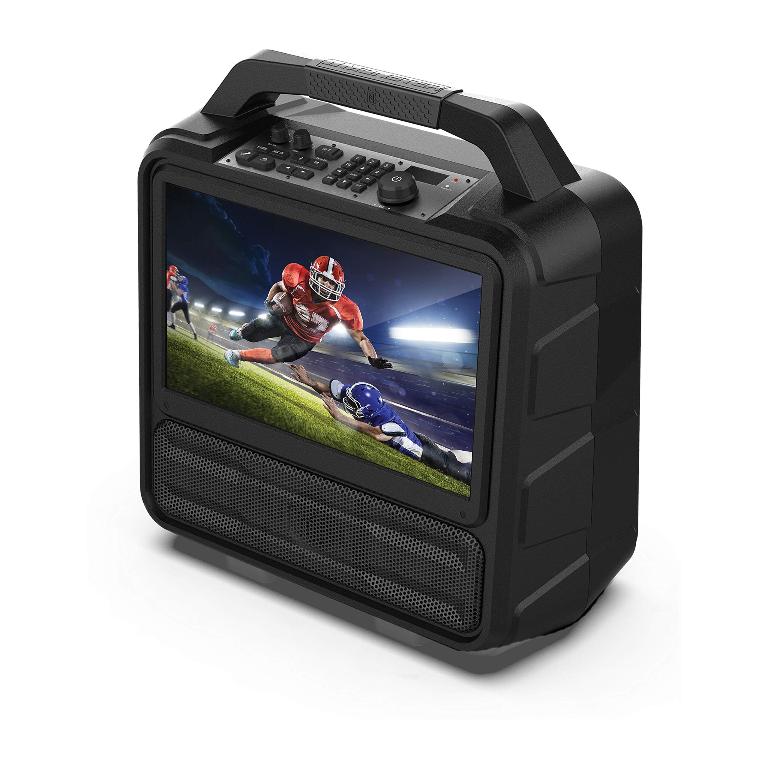 Monster Monster Vision Portable Entertainment System | 15.6-inch Full HD Display, 60W Audio, Up to 25 Hours of Playback. Two HDMI Ports for Your Favorite Smart Streaming or Gaming Device | Weather Resistant