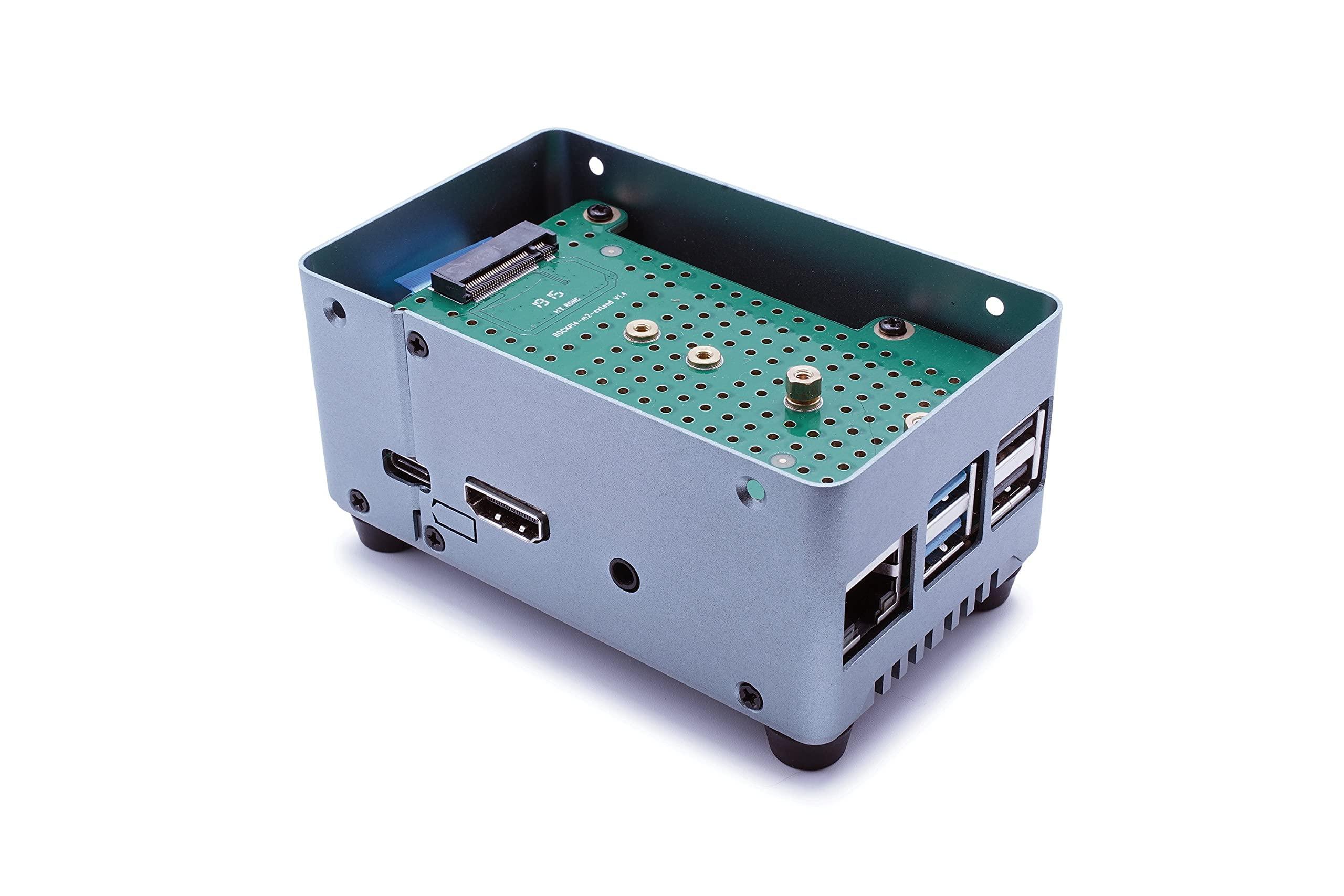 KKSB Cases KKSB Rock 4 SE Case | Sandblasted Aluminium | Built-in Heatsink | Space for SSD or Hats