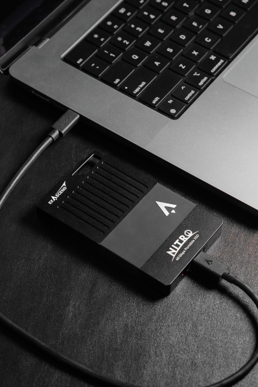 Exascend Exascend Nitro 8TB/4TB/2TB USB4 40Gbps Portable SSD, IP68-Rated, Speed Up to 3,100 MB/s (2, TB)