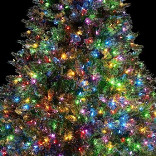 Novelty Lights Novelty Lights 50 Light Multi Christmas Mini String Light Set, Green Wire, Indoor/Outdoor UL Listed, 11' Long