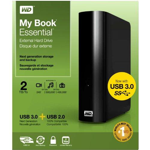 Western Digital WD My Book 2TB External Hard Drive Storage USB 3.0 File Backup and Storage