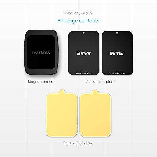 WUTEKU WUTEKU Magnetic Cell Phone Vent Holder Kit for Car - Works on All Vehicles, Phones and Tablets - Best Vent Mount - Compatible with iPhone XR, XS, 8, 7 and Galaxy S9, S8 by Pro Driver