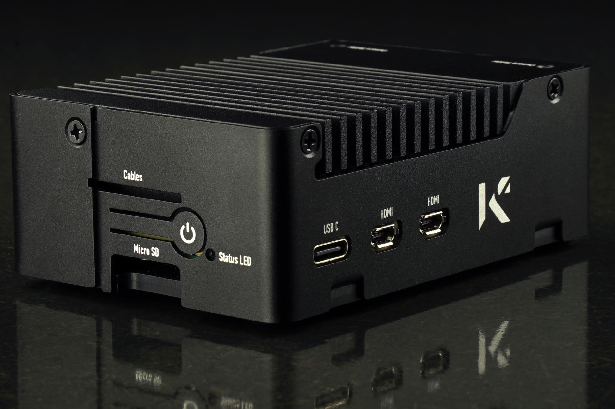 KKSB Cases KKSB Aluminum Case for Raspberry Pi 5 - Aluminum Heatsink Included for Passive Cooling