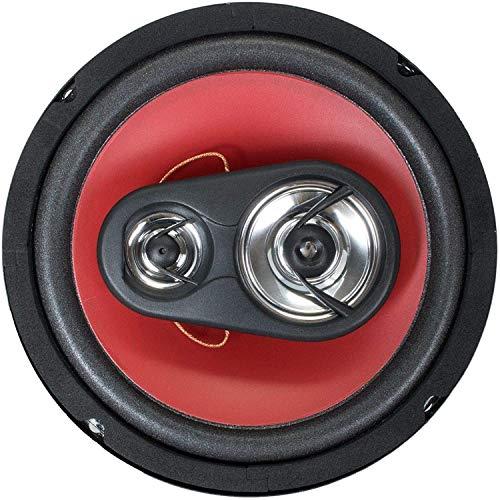 Audiobank 2 Pairs of Audiobank 6.5" 400 Watt 3-Way Red Car Audio Stereo Coaxial Speakers - AB1670 (4 Speakers)
