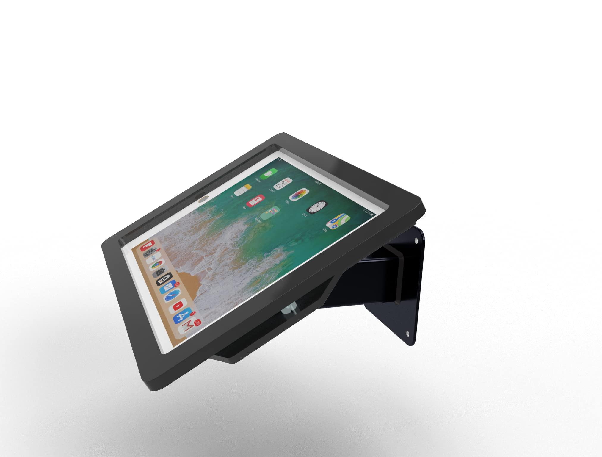 TABcare TABcare Anti-Theft Security Acrylic Case for Apple iPad 7/8/9 10.2" with 360 Swivel & 180 Tilting Stand (Black)