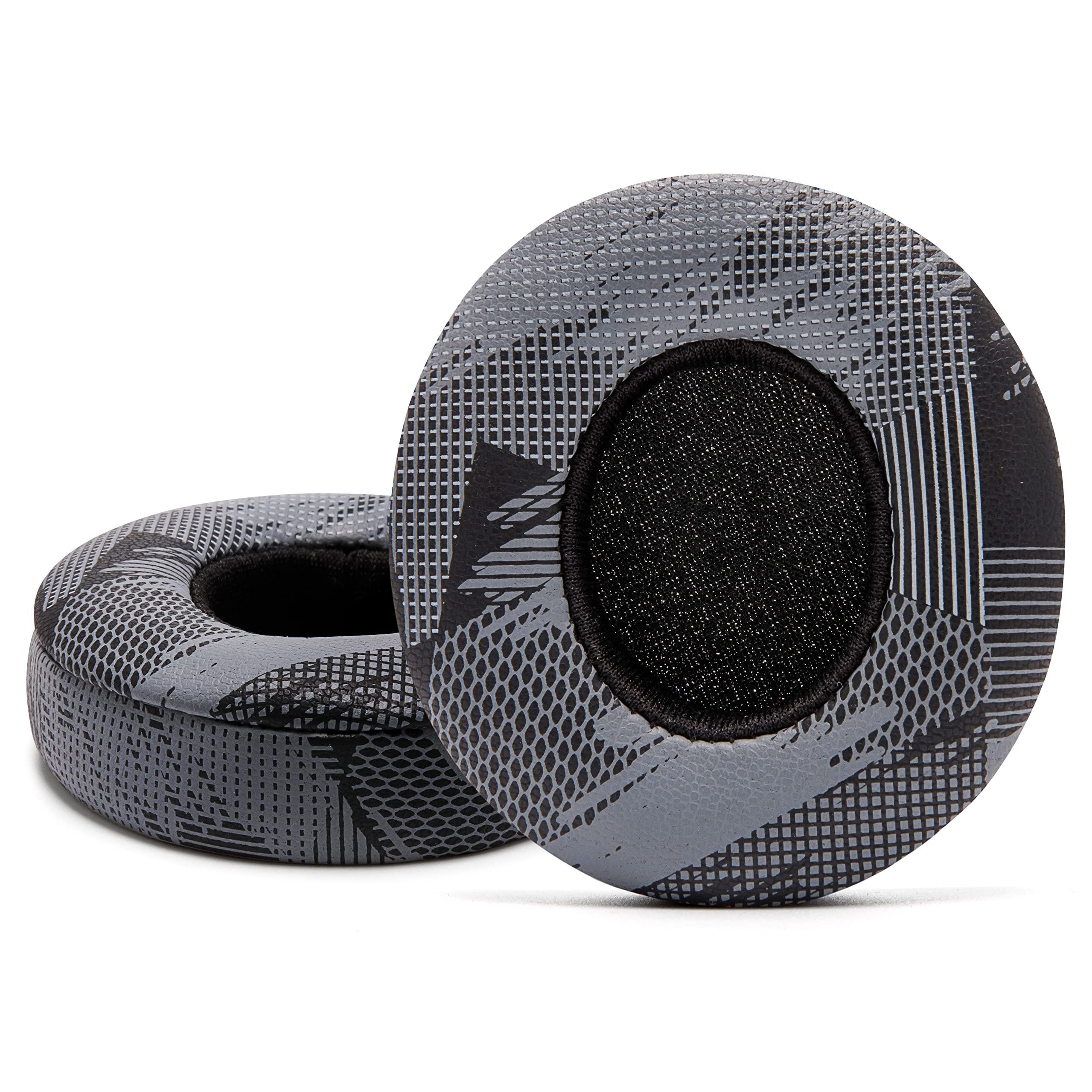 WC WC Extra Thick Replacement Earpads for Beats Solo 2 & 3 by Wicked Cushions - Ear Pads for Beats Solo 2 & 3 Wireless ON-Ear Headphones - Soft Leather, Luxury Memory Foam, Strong Adhesive | Anthracite