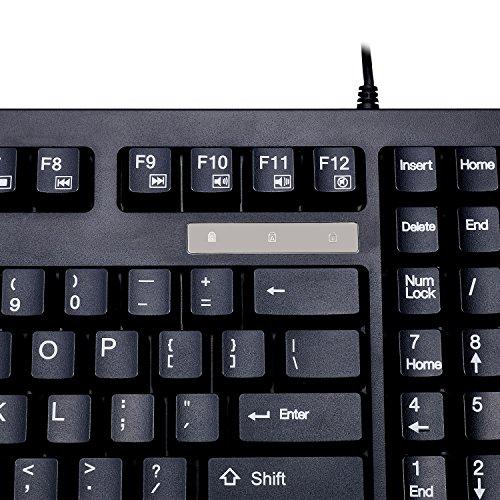 Adesso Adesso AKB-425UB - Easytouch Rackmount USB Touchpad Keyboard, Black
