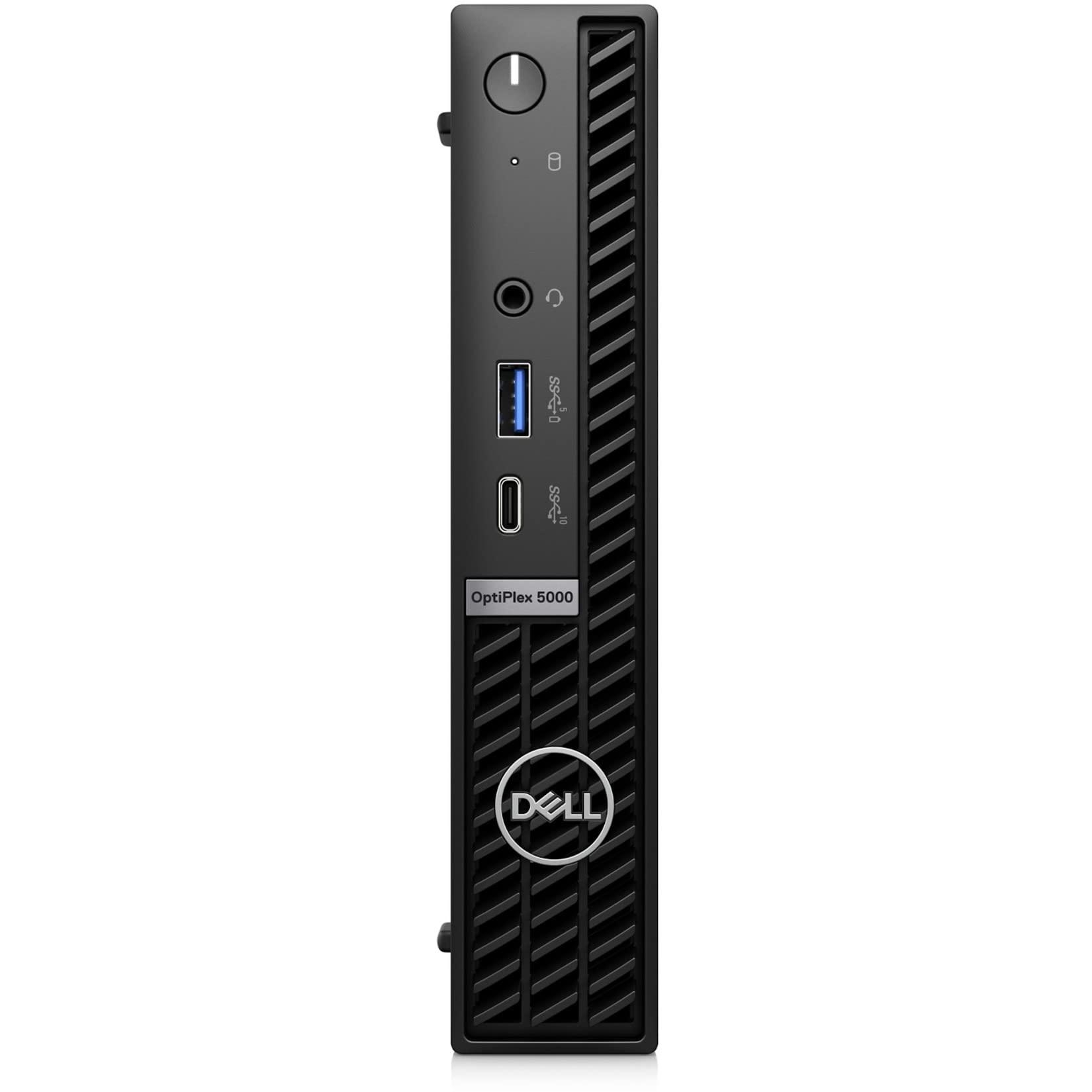 Dell Dell OptiPlex 5000 Desktop Computer - Intel Core i5 12th Gen i5-12500T Hexa-core (6 Core) 2 GHz - 8 GB RAM DDR4 SDRAM - 256 GB M.2 PCI Express NVMe 3.0 x4 SSD - Micro PC - Black (Renewed)