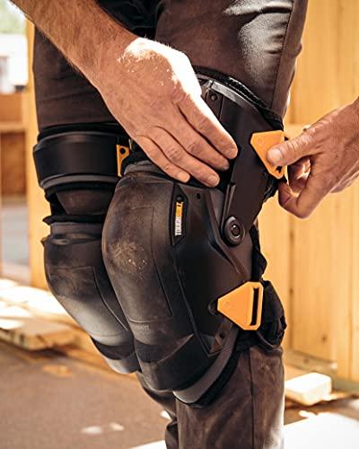 ToughBuilt ToughBuilt - Heavy Duty Foam Thigh Support Stabilization Knee Pads - Comfortable, Adjustable, Ultimate Stability - (TB-KP-3), black