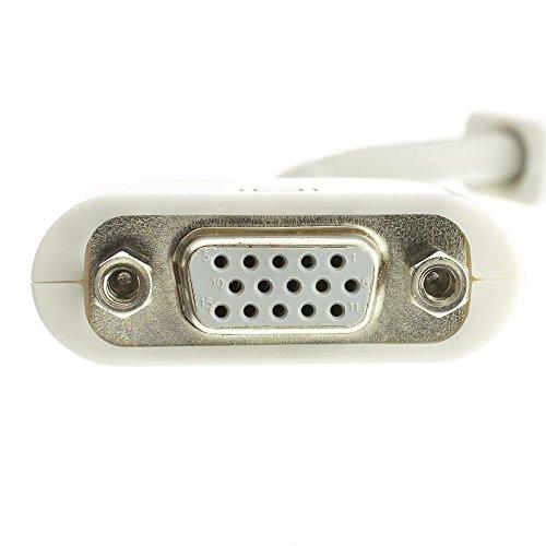 CableWholesale Mini-DVI to VGA Adapter Cable, Mini-DVI Male to HD15 Female, 6 inch