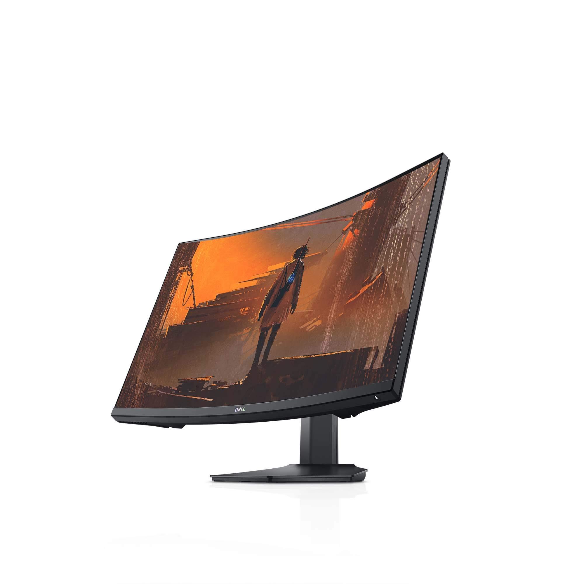 Dell Dell Gaming S2721HGF 27 Inch Curved FHD 144Hz 1080p VA Ultra-Thin Bezel Monitor, Nvidia G-Sync and AMD FreeSync HDMI, DisplayPort, VESA Certified, Gray (Renewed)