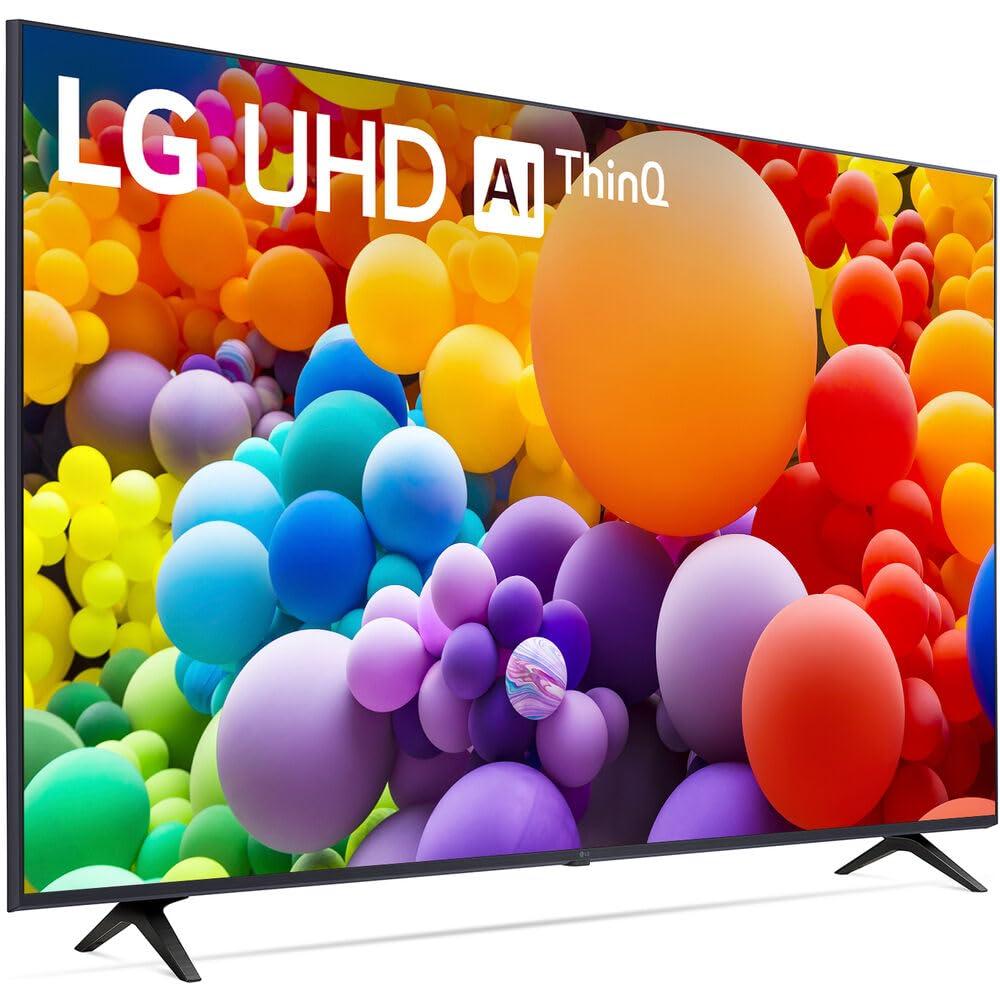 LG LG 55UT7570PUB 55-Inch UT75 Series LED Smart TV 4K (2024) Bundle with Deco Gear 2X 4K HDMI 2.0 Cable w/Copper Conductors & CPS Exclusive 26 Month Protection Pack (BEACH-CPS-261000)