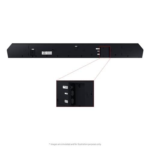SAMSUNG SAMSUNG QS730D 3.1.2ch Soundbar w/Wireless Dolby Atmos Audio, Q-Symphony, SpaceFit Sound Pro, Adaptive Sound, Game Mode Pro, 8 Subwoofer Included, HW-QS730D/ZA