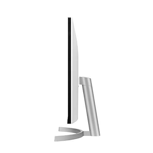 LG LG 32UN500-W Monitor 32\" UltraFine (3840 x 2160) Display, AMD FreeSync, DCI-P3 90% Color Gamut, HDR10, Built-in Speakers, 3-Side Virtually Borderless Design - Silver/White