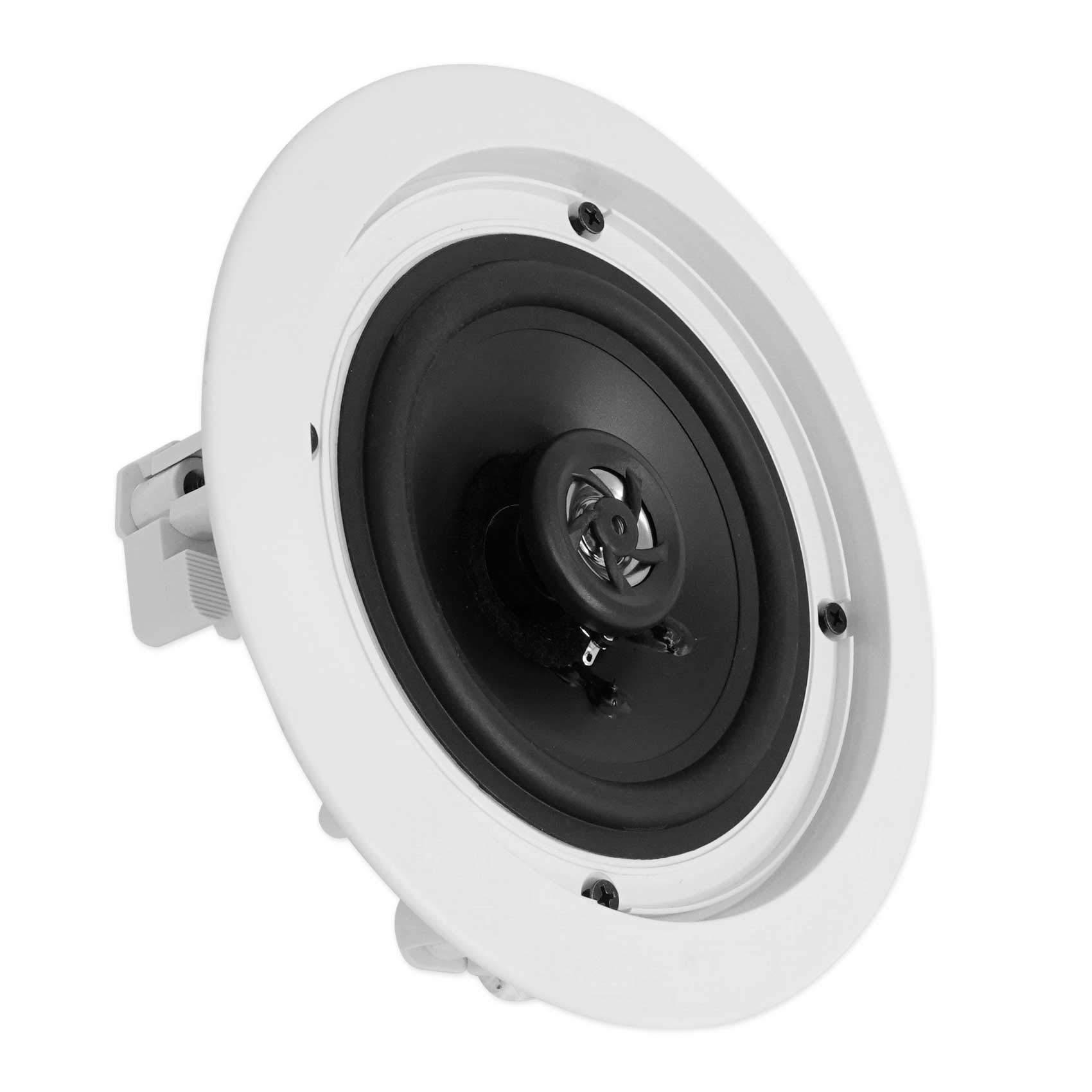 Rockville Rockville Pair HC55 White 5.25\" 300 Watt in-Ceiling Home Theater Speakers 8 Ohm