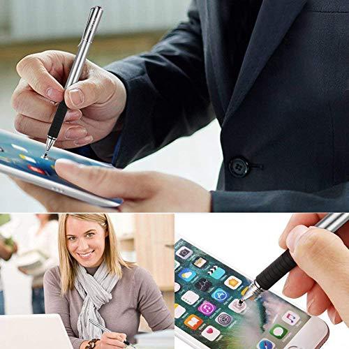Mixoo Mixoo Smart Pen,Disc & Fiber Tip 2 in1 Series,Capacitive Stylus Tip,High Sensitivity & Precision,Stylus Pens for Touch Screens (Space Grey)