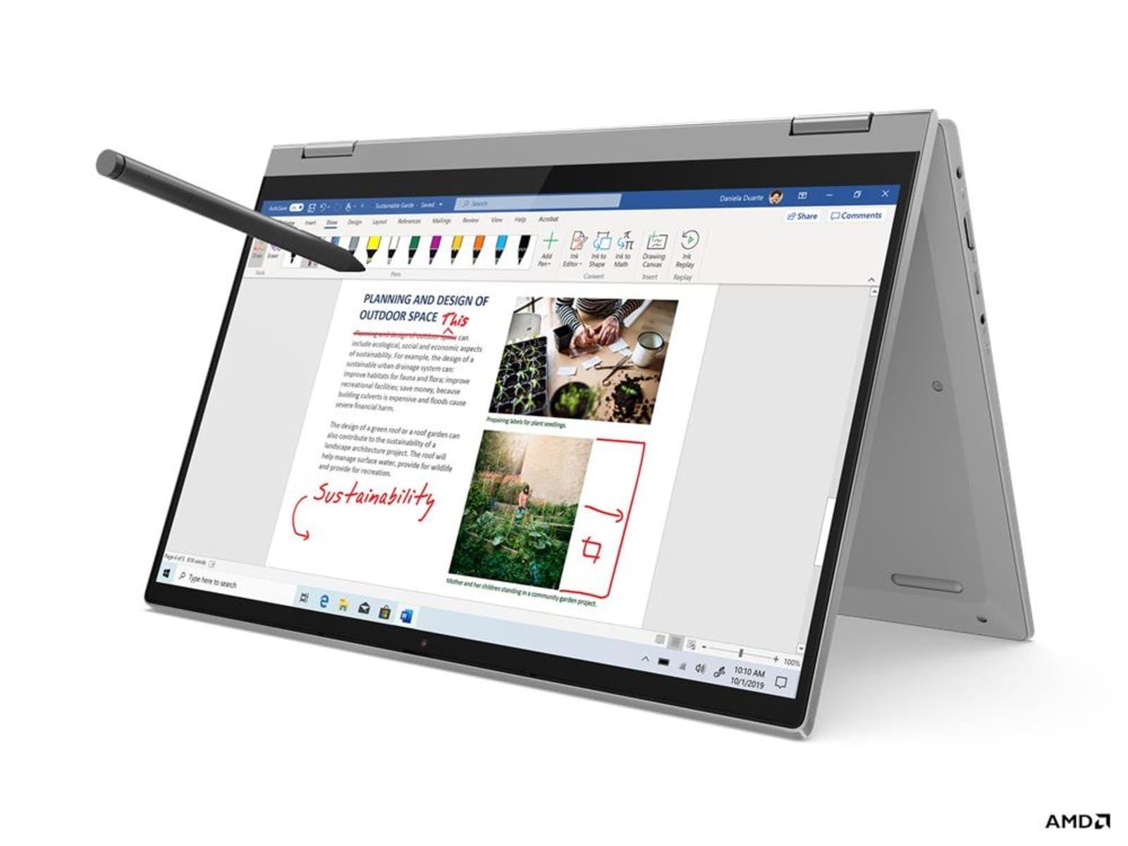 Lenovo Lenovo IdeaPad Flex 5 14ARE05 2-in-1 Laptop Touch | 14" 1920x1080 FHD | Ryzen 3-4300U - 128GB SSD Hard Drive - 4GB RAM | 4 cores @ 3.7 GHz Win 10 Home Silver