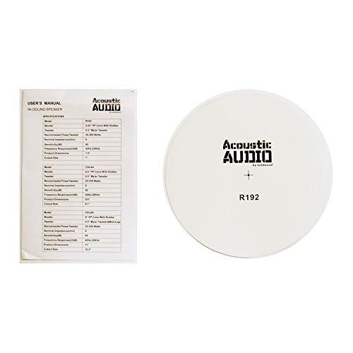 Acoustic Audio by Goldwood Acoustic Audio R192 Frameless in Ceiling/in Wall Speaker 2 Pair Pack 2 Way Home Theater Surround Speakers