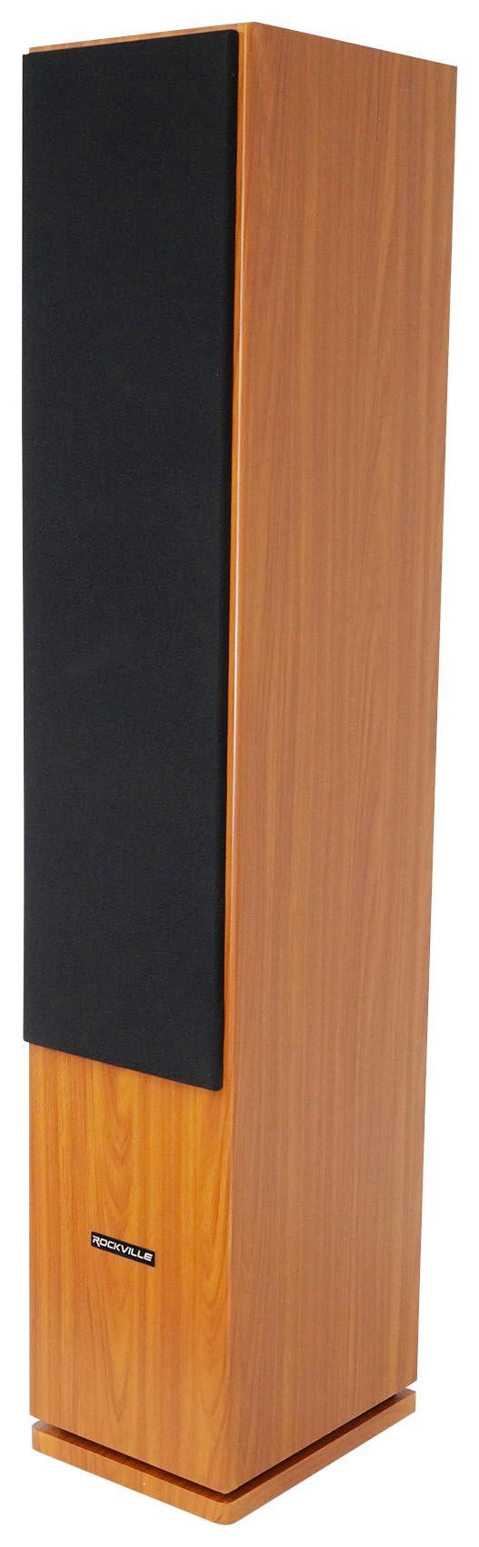 Rockville Rockville Bundle: (2) RockTower 64C Classic Tower Speakers Bundle with (1) Amp Space Silver WiFi Receiver+(1) Rock Shaker 10" Subwoofer+(1) RCDR25B+(2) BN20 Audio Cables (7 Item)