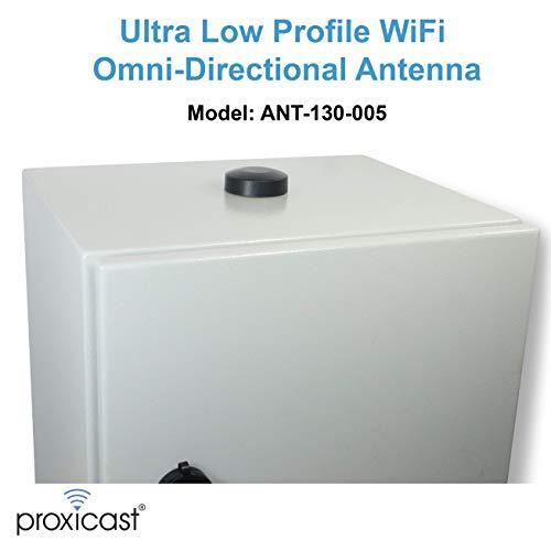 Proxicast Proxicast Ultra Low-Profile Indoor/Outdoor WiFi Antenna - Triple Band 2.4/5.8/6 GHz - Fixed Through-Hole Screw Mount Bluetooth | ZigBee | WiFi Puck - 6.7 ft Coax Lead w/RP-SMA (ANT-130-005)