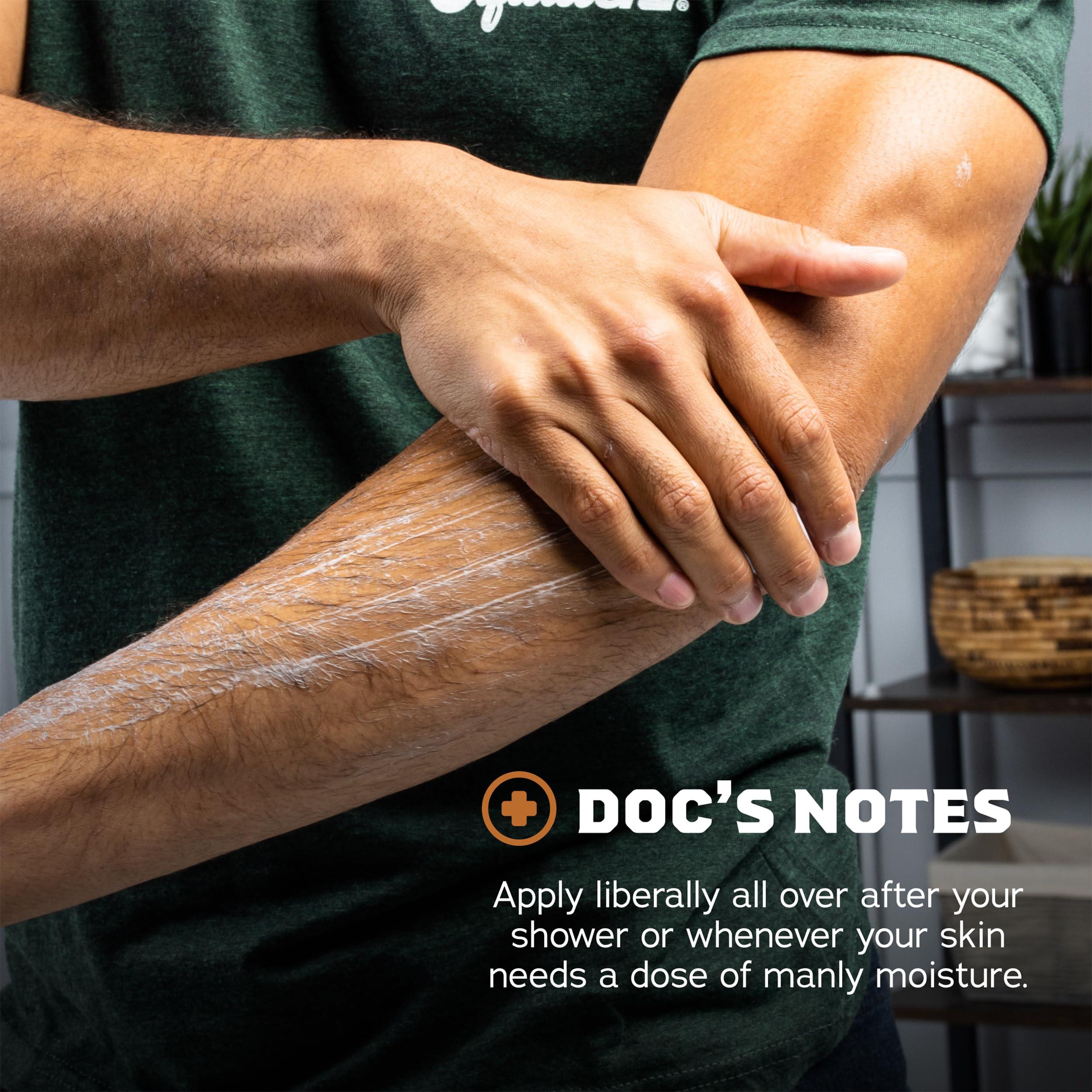 Dr. Squatch Dr. Squatch Men's Non-Greasy Natural Lotion - 24-hour moisturization hand and body lotion - Made with Shea Butter, Coconut Oil, and Vitamin E - Pine Tar (2 Pack)