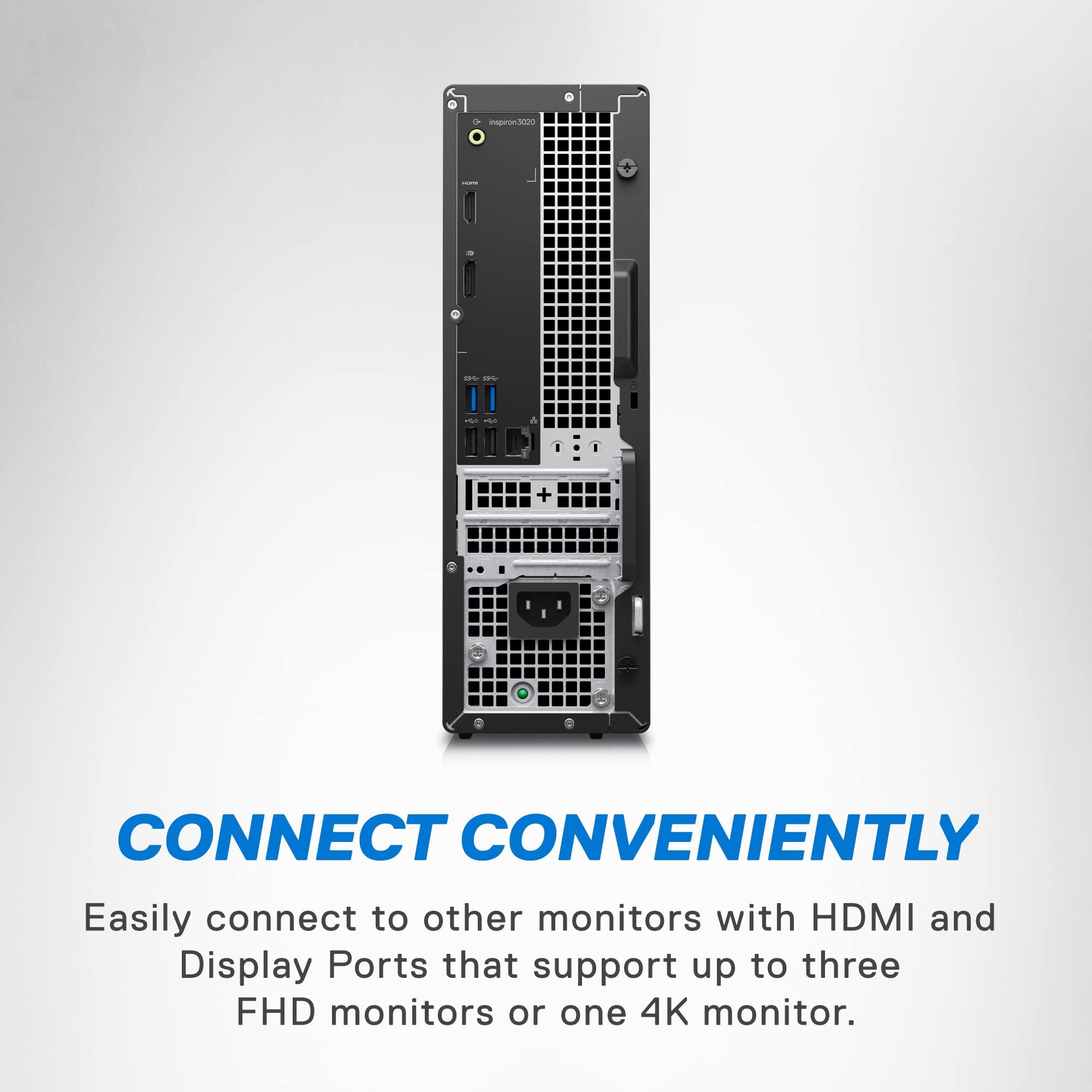 Dell Dell Inspiron 3020S Desktop - Intel Core i3-13100, 8GB DDR4 RAM, 256GB SSD + 1TB HDD, Intel UHD 730 Graphics, Windows 11 Home - Mist Blue