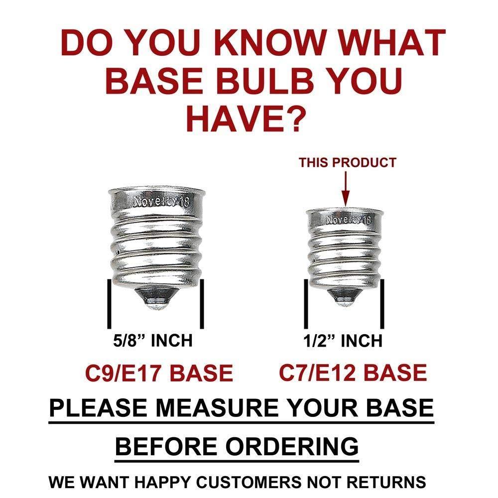 Novelty Lights Novelty Lights 25 Pack G40 Red Outdoor Globe Bulbs, Light Bulbs Glass Incandescent Bulbs with 3000 Hour Lifespan, Globe String Lights Replacement Bulbs