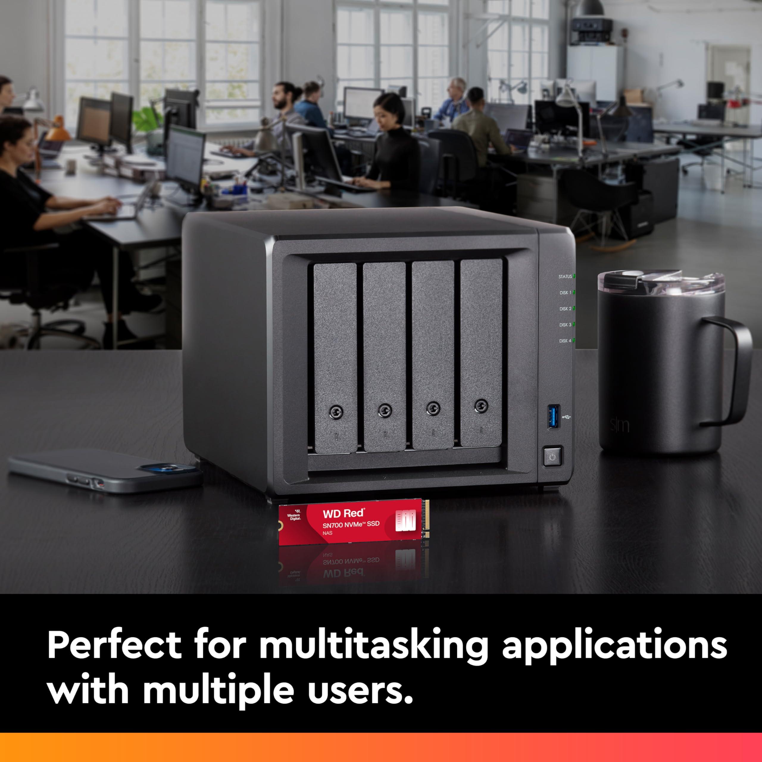 Western Digital Western Digital 500GB WD Red SN700 NVMe Internal Solid State Drive SSD for NAS Devices - Gen3 PCIe, M.2 2280, Up to 3,430 MB/s - WDS500G1R0C