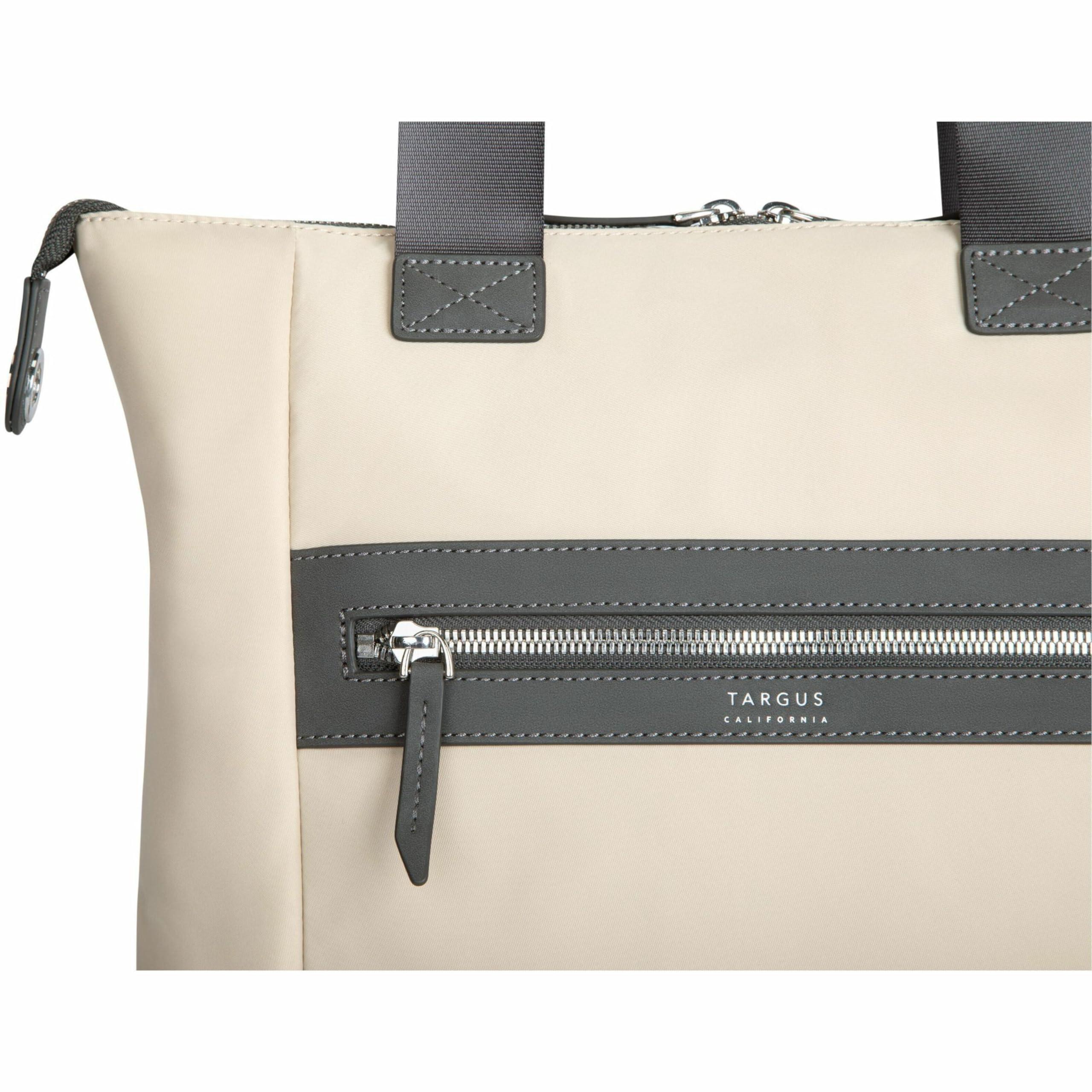 Targus Targus+Newport+3+North%2fSouth+Nylon+Tote+With+15%22+Laptop+Pocket%2c+11-15%2f16%e2%80%9dH+x+19%e2%80%9dW+x+1-13%2f16%e2%80%9dD%2c+Tan