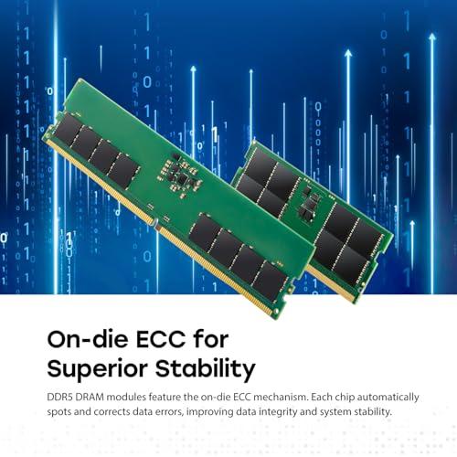 Transcend Transcend 16GB DDR5 5600 U-DIMM 1Rx8 1.1V, RAM, Desktop Memory Module - JM5600ALE-16G