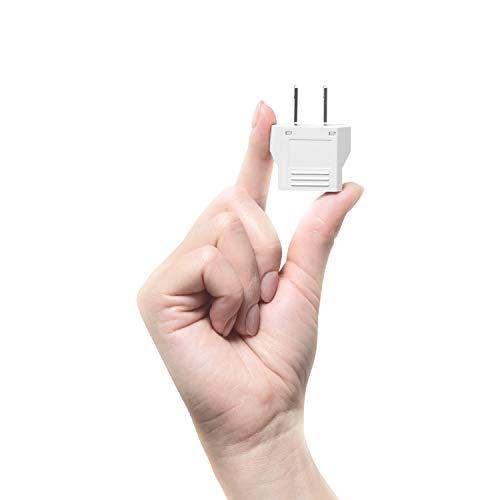 Unidapt Unidapt US Plug Adapter, European to USA Travel Plug Adapter, Europe to America, Mexico, Japan, Canada Power Outlet Adapters Wall Plugs, Type A 4-Pack White