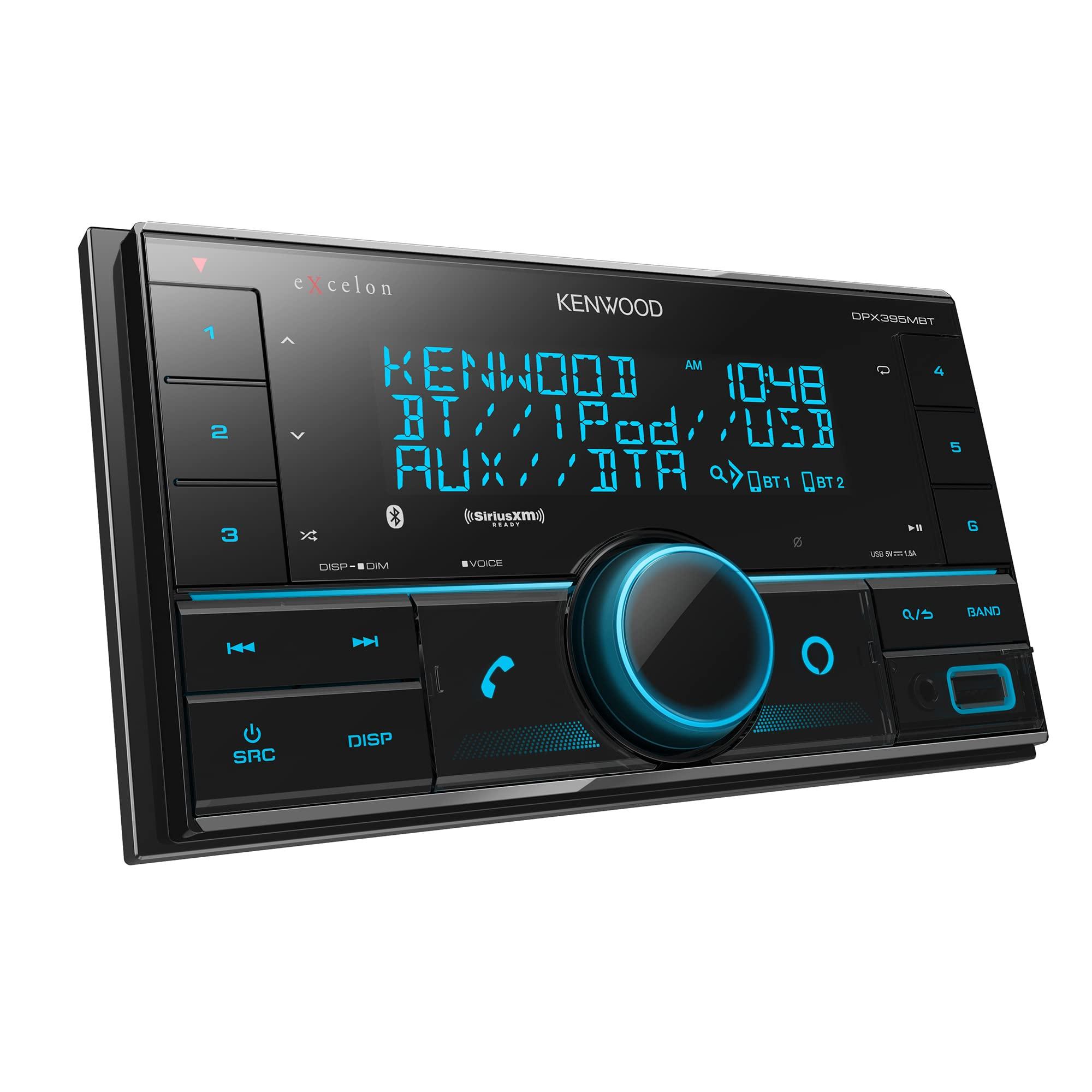 Kenwood Kenwood DPX395MBT Double DIN in-Dash Digital Media Receiver with Bluetooth (Does not Play CDs) | Mechless Car Stereo Receiver | Amazon Alexa Ready - Black