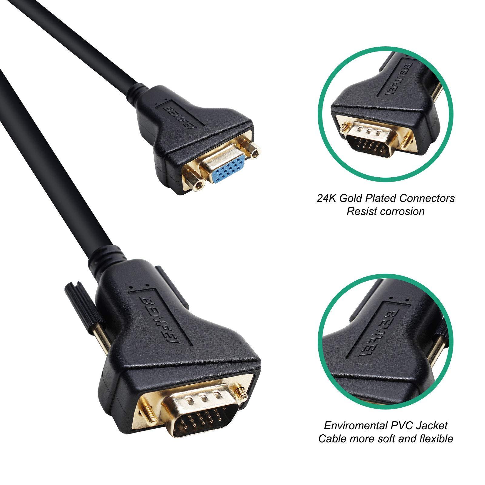 BENFEI BENFEI VGA Extension Cable, VGA Male to Female Cable,1.8 Meter/6 Feet