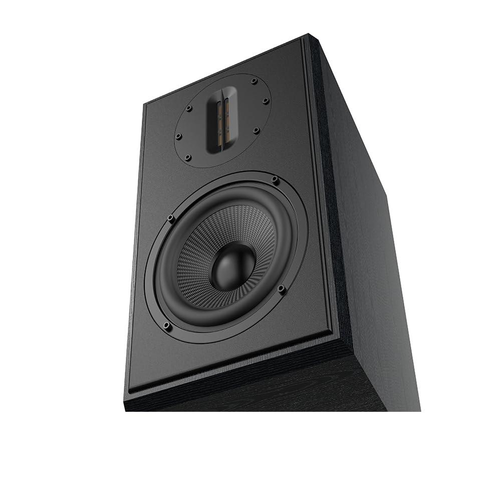 SAMTRONIC SAMTRONIC Passive Bookshelf Speakers 5.25" High Output Woofer and 4 inches Ribbon Tweeter Wood Color, Pair - Needs Amplifier or Receiver to Operate