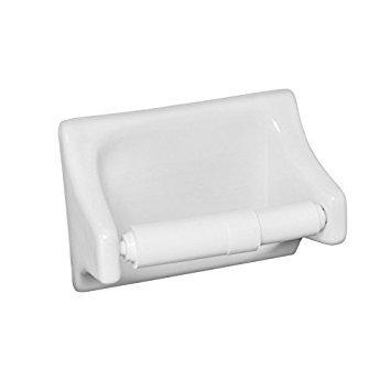 Daltile Daltile Bath Accessories Toilet Paper Holder White Glazed Ceramic