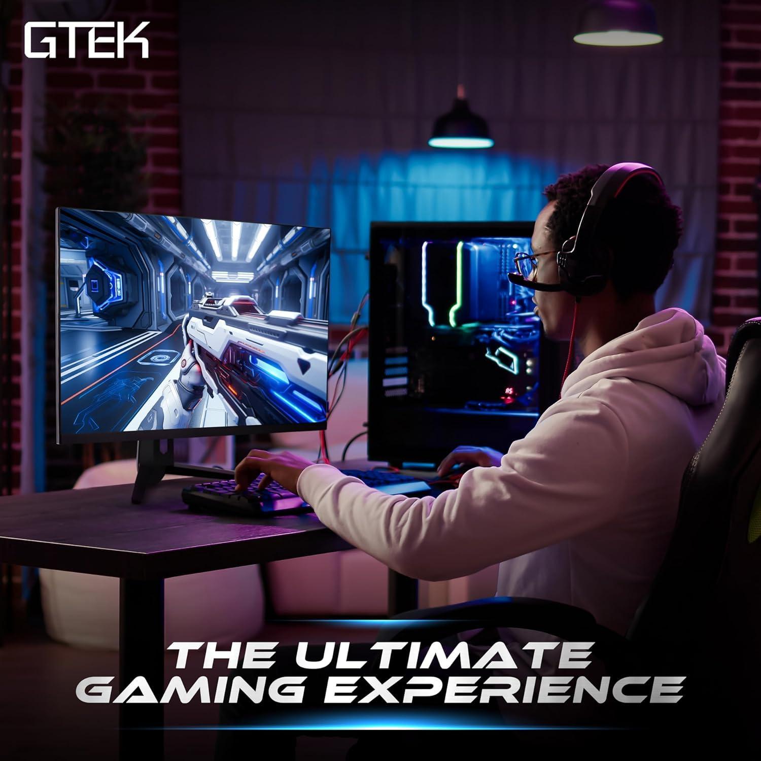 GTEK GTEK 240Hz 2K Gaming Monitor, 27 Inch Display Full WQHD 2560 x 1440P, Extreme Low Motion Blur, Fast IPS 1ms MPRT, DisplayPort/HDMI, VESA - Q2740P