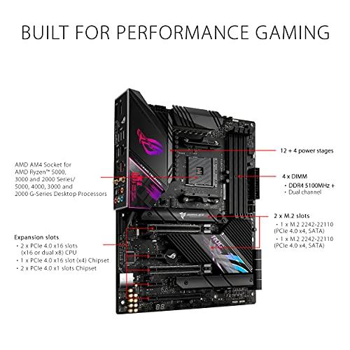 ASUS ASUS ROG Strix X570-E Gaming WiFi II AMD AM4 X570S ATX Gaming Motherboard (PCIe 4.0, Passive PCH Heatsink, 12+4 Power Stages, WiFi 6E, 2.5 Gb LAN,USB 3.2 Gen 2 Type C and Aura Sync RGB