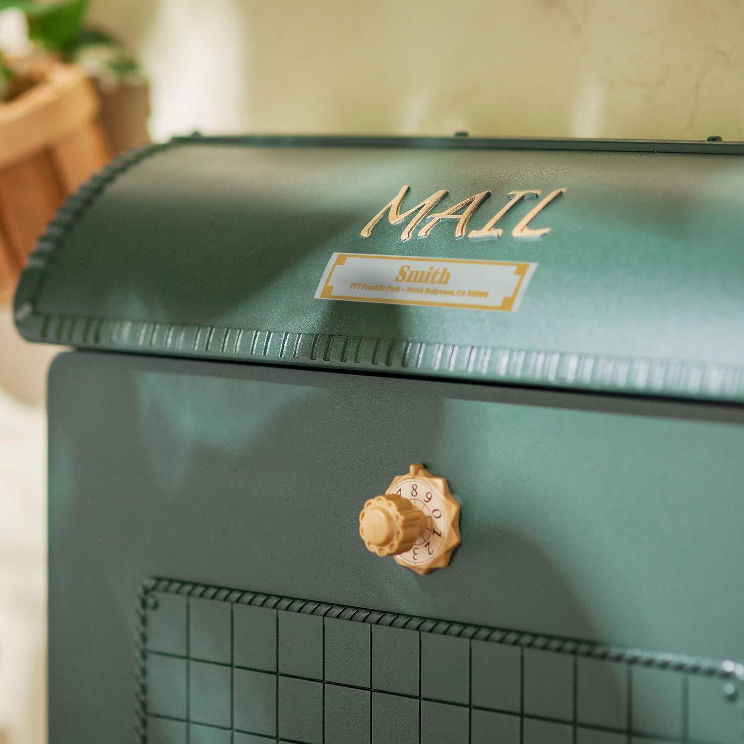 Brother Brother Genuine P-touch TZE-MQG35 Tape, 1/2\" (0.47\") Wide Standard Laminated Tape, White on Lime Green, Laminated for Indoor or Outdoor Use, Water-Resistant, 0.47\" x 16.4\' (12mm x 5M), TZEMQG39